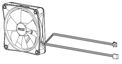 NZXT 140MM FAN RGB Computer Fan - COMPONENTS LIST 1