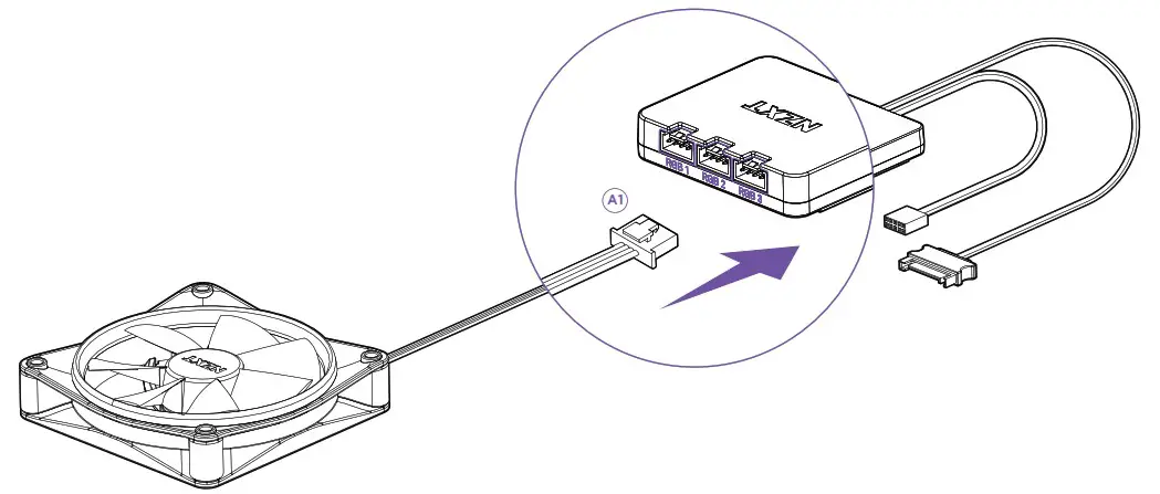 NZXT 140MM FAN RGB Computer Fan - INSTALLATION