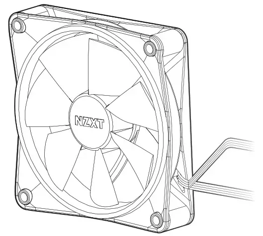 NZXT 140MM FAN RGB Computer Fan - cover