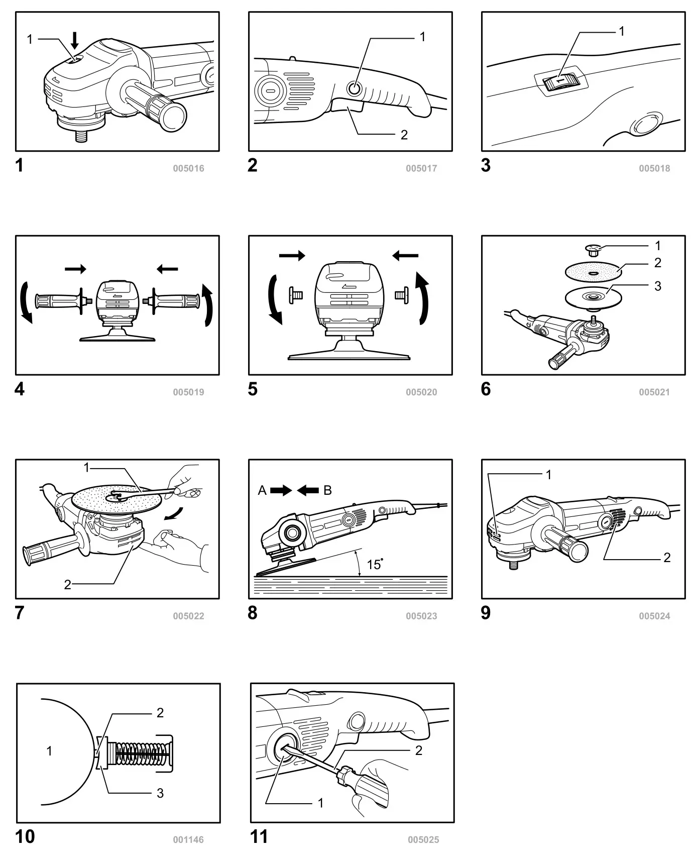 makita SA7000C Angle Sander - figure 1-11