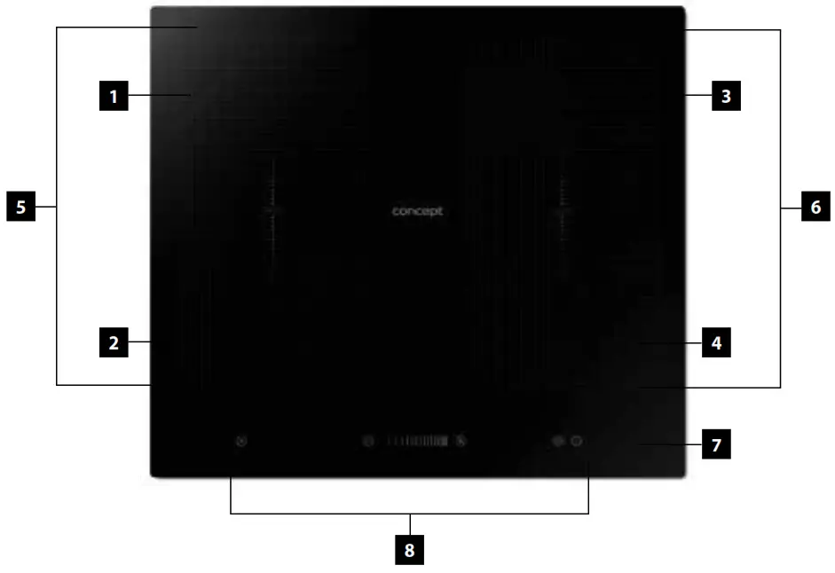 CONCEPT IDV 5660 Built-in induction plate - fig 5