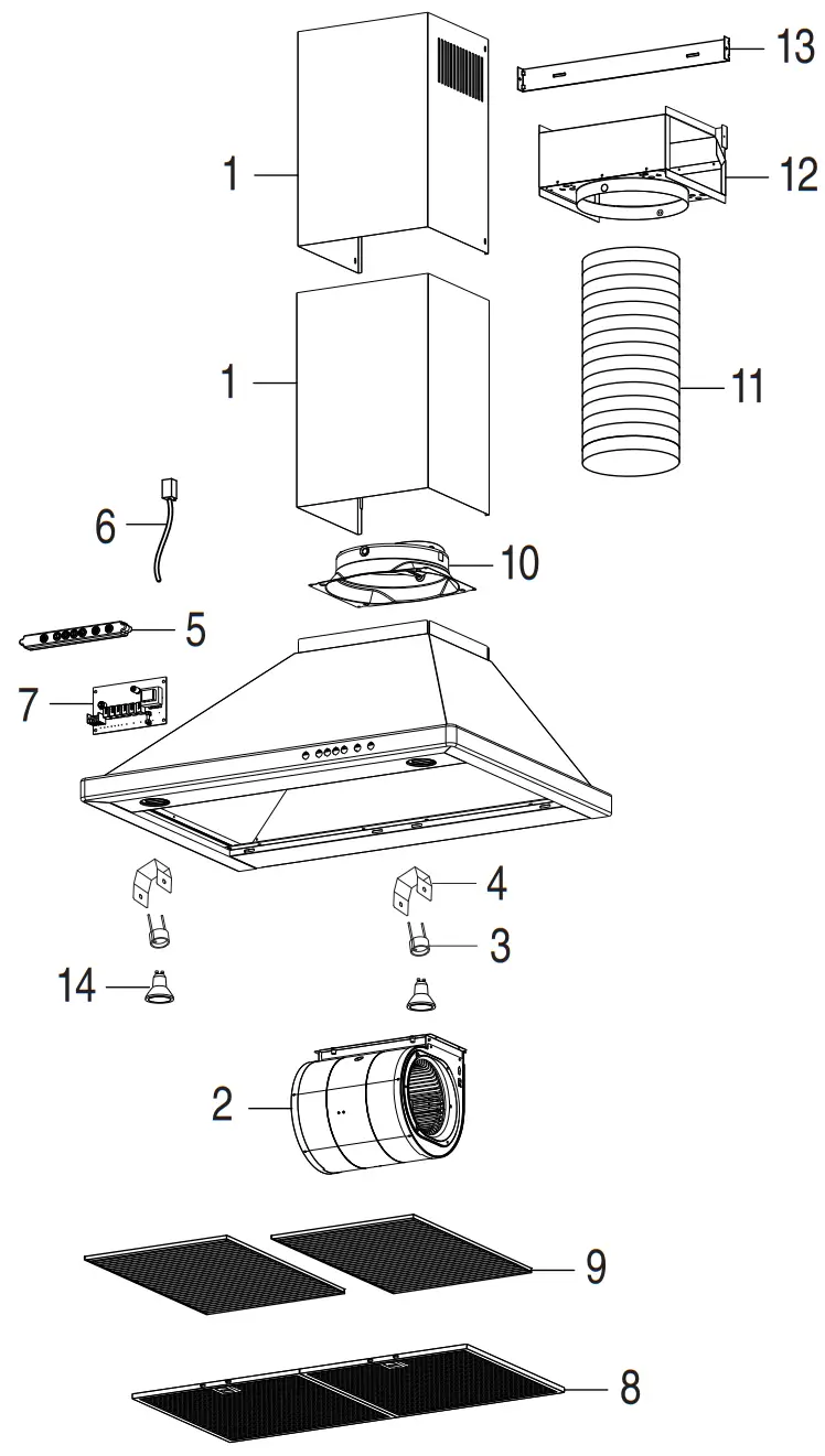 best WTT32I 30 inch Wall Mount Chimney Hood - fig19