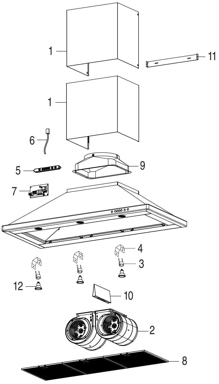 best WTT32I 30 inch Wall Mount Chimney Hood - fig20