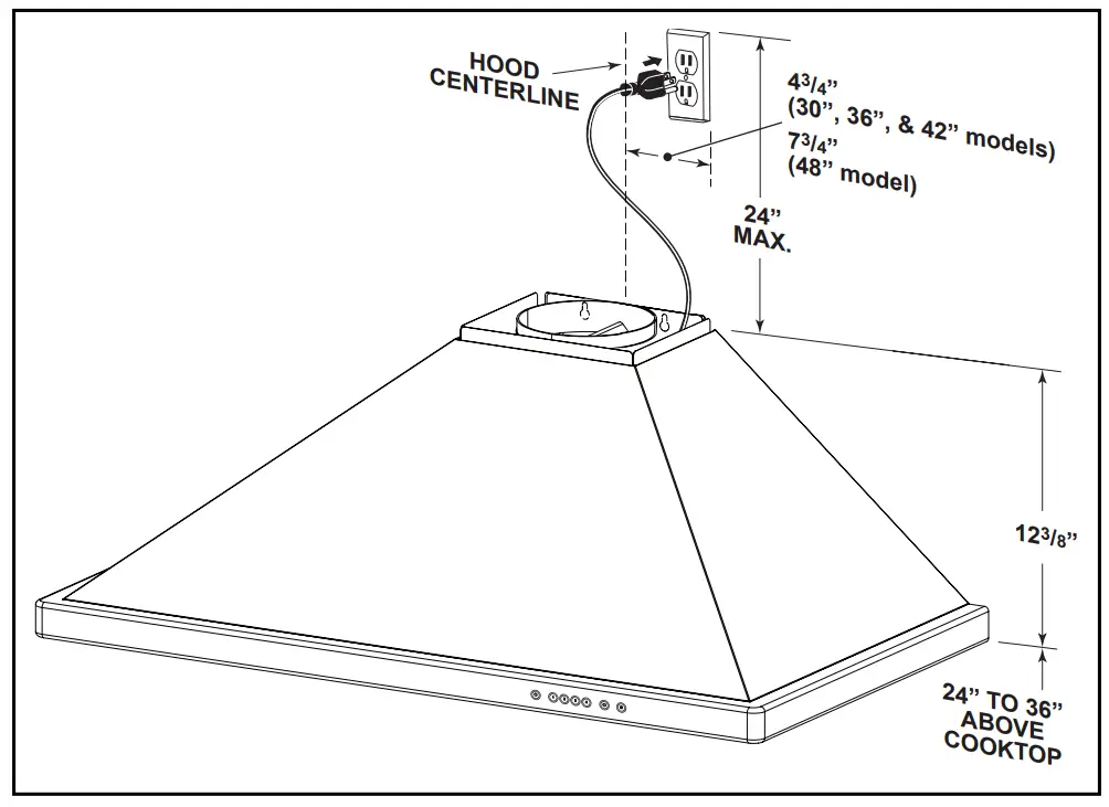 best WTT32I 30 inch Wall Mount Chimney Hood - fig5