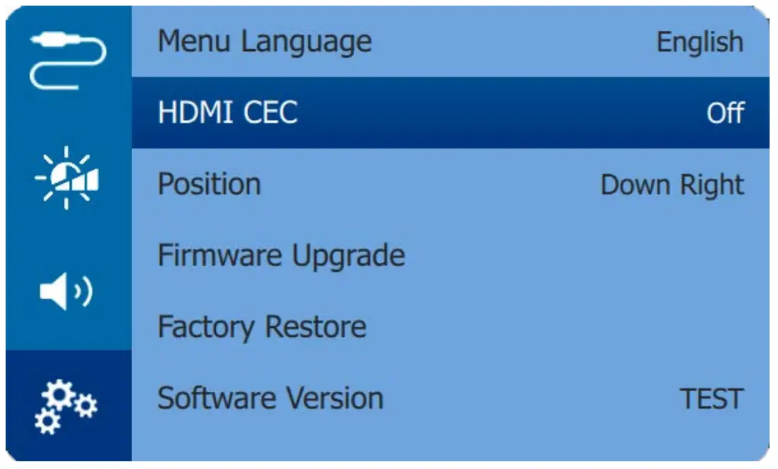GPX1100 GoPix 1 Portable Projector Change settings