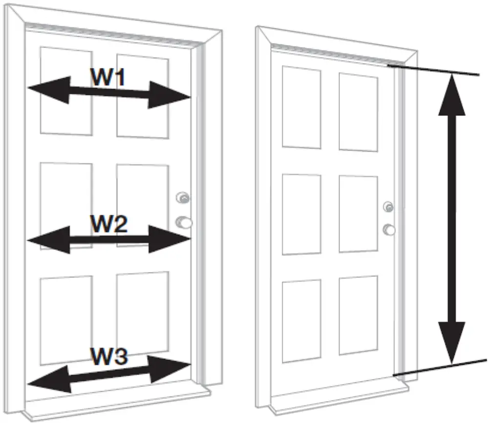 4154334 Grisham Security Door Storm Door Dimension