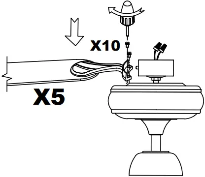 Parrot Uncle LED Indoor Cage Ceiling Fan 09