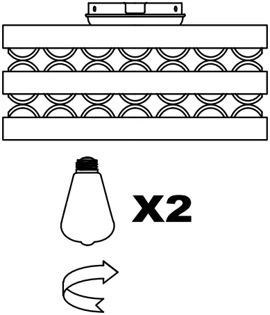 Parrot Uncle LED Indoor Cage Ceiling Fan 19