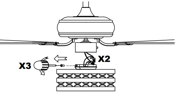 Parrot Uncle LED Indoor Cage Ceiling Fan 20