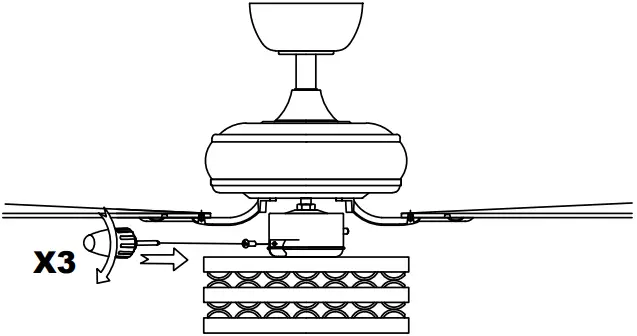 Parrot Uncle LED Indoor Cage Ceiling Fan 21