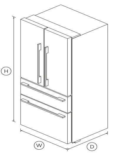 FISHER PAYKEL RF523GDX1 Freestanding French Door Refrigerator 1