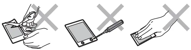 Cautions on Handling