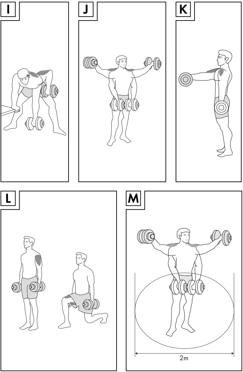 crivit 10kg Dumbbell Set - FIG 3