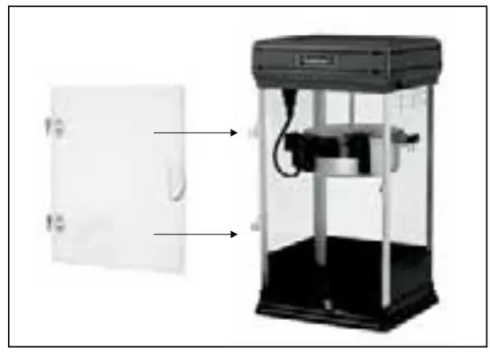 Cuisinart CPM-28 Classic-Style Popcorn - Place door on hinges