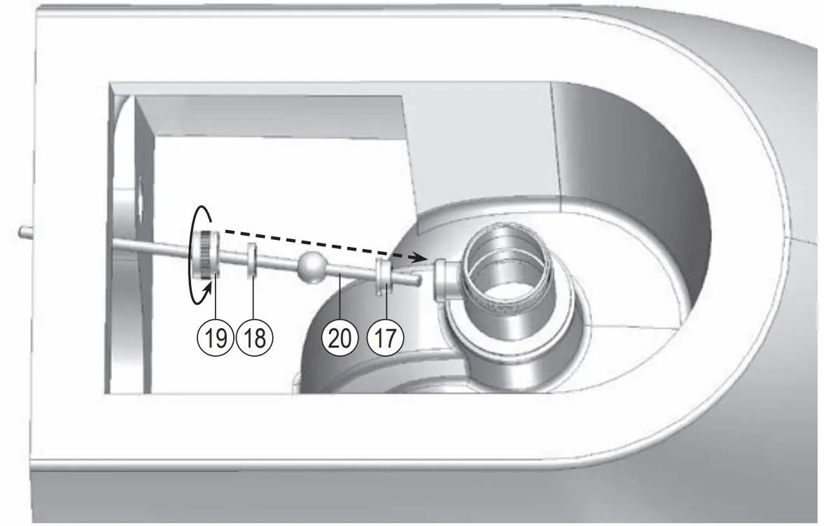 RAVAK C-C X070155 Bidet Standing Tap Click Clack - Figure 12