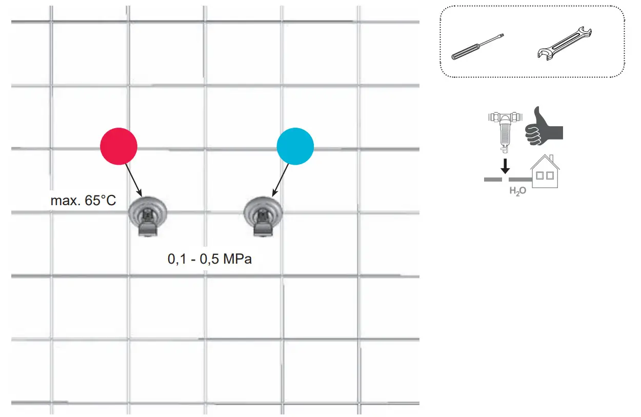 RAVAK C-C X070155 Bidet Standing Tap Click Clack - Figure 2