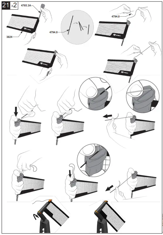 cornilleau 113402 Performance 700X Black Outdoor Table Tennis Table - 12