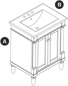 BV-8369 Vanity With Top - PACKAGE CONTENTS