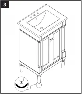 BV-8369 Vanity With Top - Step 3
