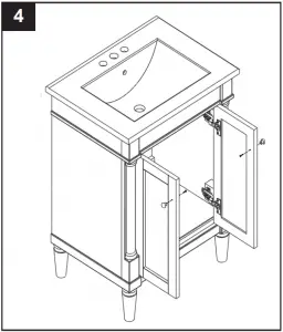 BV-8369 Vanity With Top - Step 4