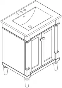 allen roth BV-8369 Vanity With Top