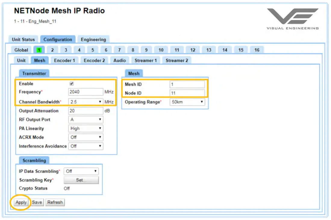VISUAL ENGINEERING DropCam SDR Rapid Deployable Mesh Enabled Camera - Basic RF Setup
