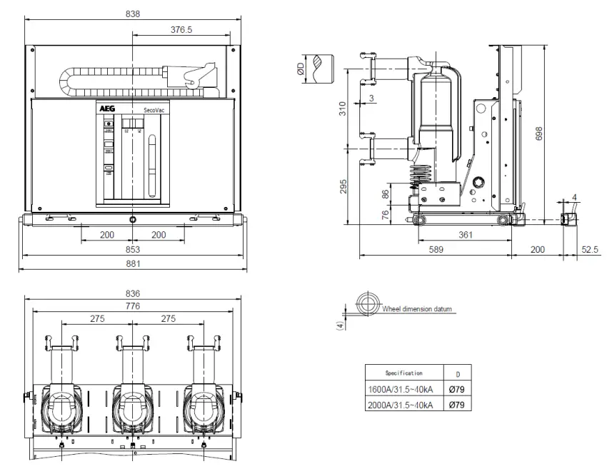 AEG VB2 Plus Vacuum Circuit Breaker - Fig 2
