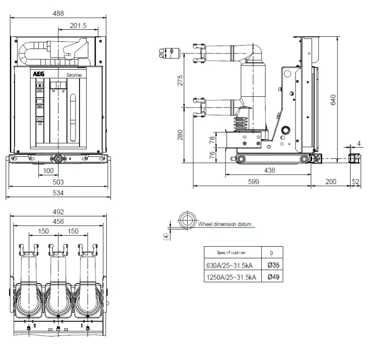 AEG VB2 Plus Vacuum Circuit Breaker - Fig