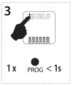 inELs RFDEL 71B SL Universal Dimmer - Press of programming