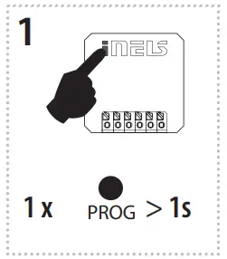 inELs RFDEL 71B SL Universal Dimmer - Press of programming