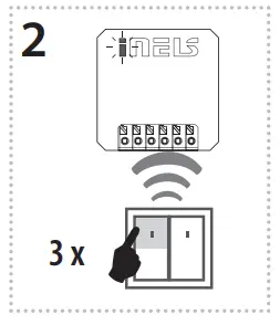 inELs RFDEL 71B SL Universal Dimmer - presses of your selected