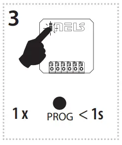 inELs RFDEL 71B SL Universal Dimmer - programming mode