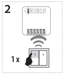 inELs RFDEL 71B SL Universal Dimmer - selected button