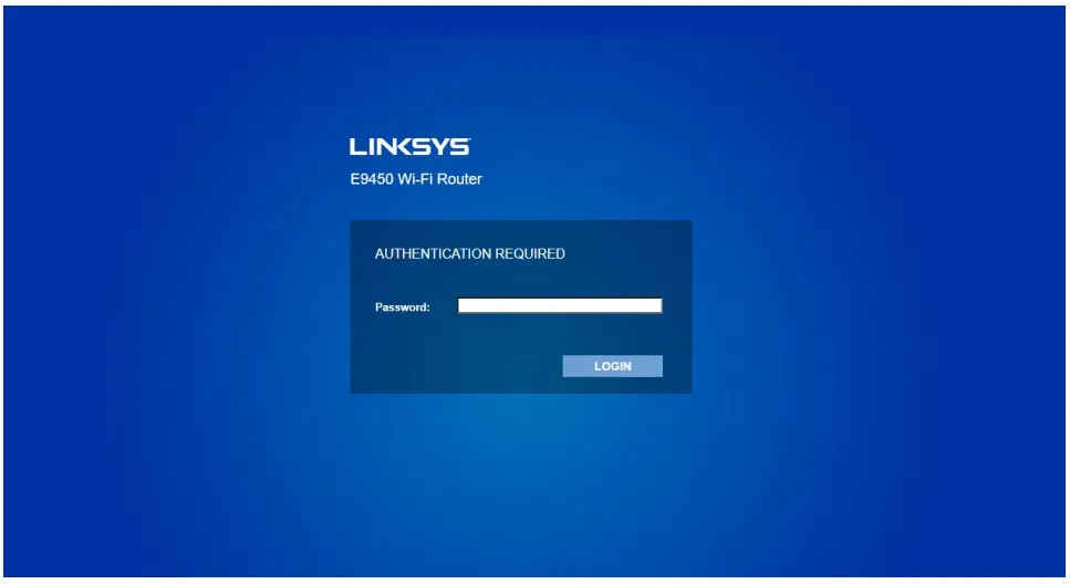Linksys E9450 AX5400 Dual-Band Wi-Fi 6 Router -router will prompt y