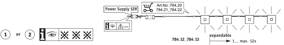 Paul Neuhaus 784.12 LumiTiles Basic Set Instruction Manual - Connect all components and perform a function test