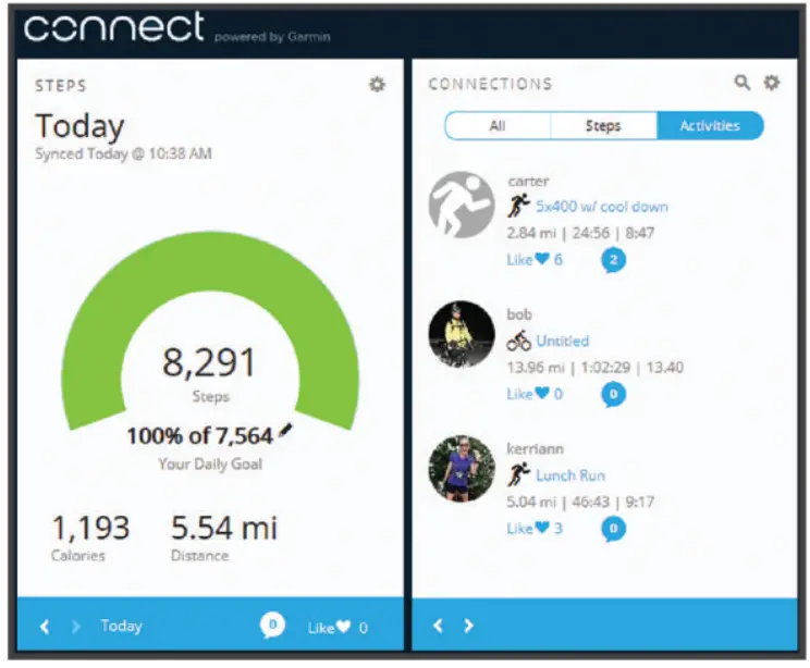 GARMIN 010-01597-11 vívomove Analog Watch Activity Tracker - Analyze your data