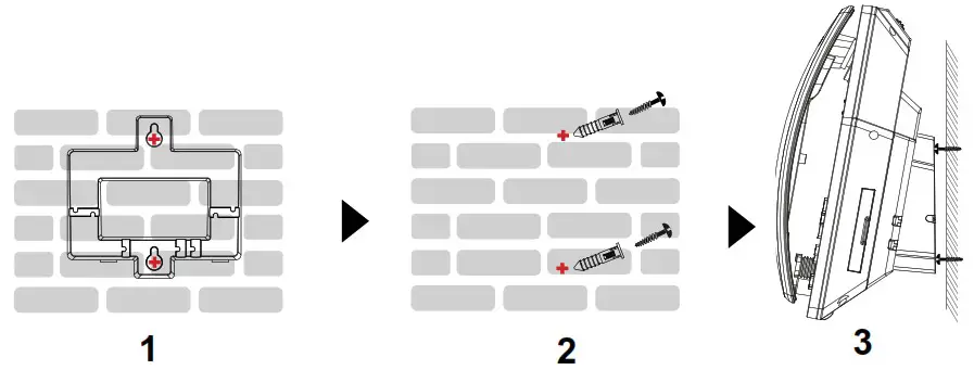 GRANDSTREAM GXV335X IP Phones Series Wall Mount Bracket - MOUNTING THE PHONE TO THE WALL