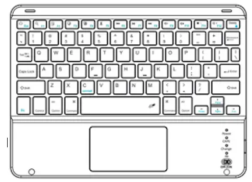 hama 00217219 Bluetooth Keyboard with Touchpad-
