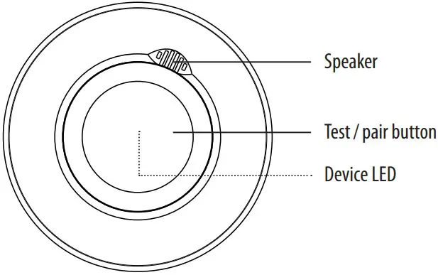 brennenstuhl 1294300 BrematicPRO Smart Home Smoke Detector - Front
