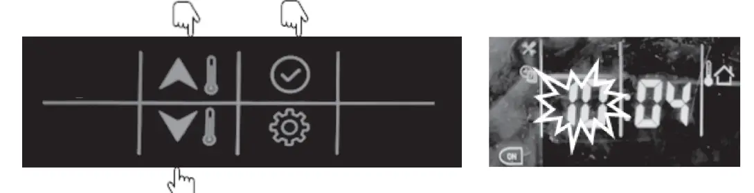 DHW schedule setting