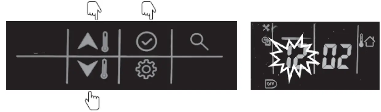 DHW schedule setting