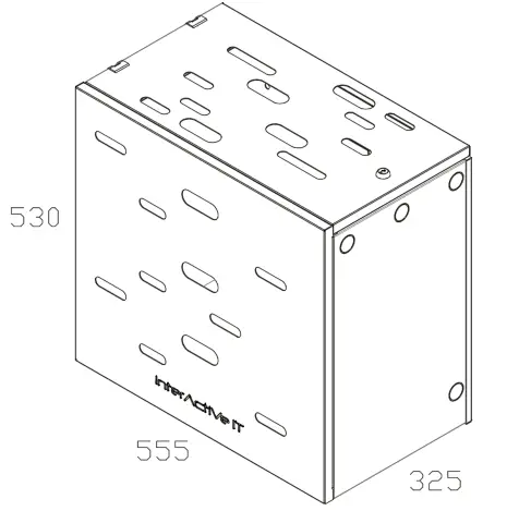 InterActive IT W3223 Pre-Assembled Vertical Wall Mount Cabinet Series - 1