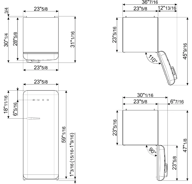 smeg-FAB28URRD3-24-Inch-Top -Freezer-Refrigerator-FIG-1