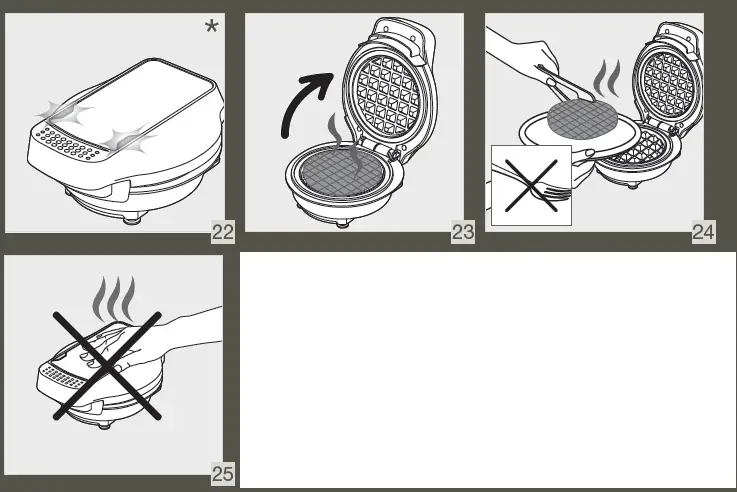 KRUPS-WD222D50-4-inches-Simply-Round-Waffle-Maker-7