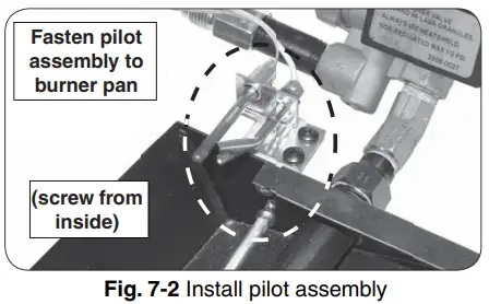 realfyre APK-17 PILOT KITS -PILOT ASSEMBLY TO BURNER