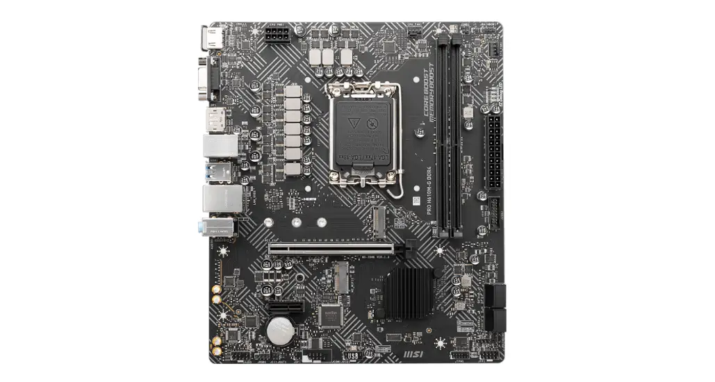 Msi Pro H610m-g Ddr4 Motherboard User Guide