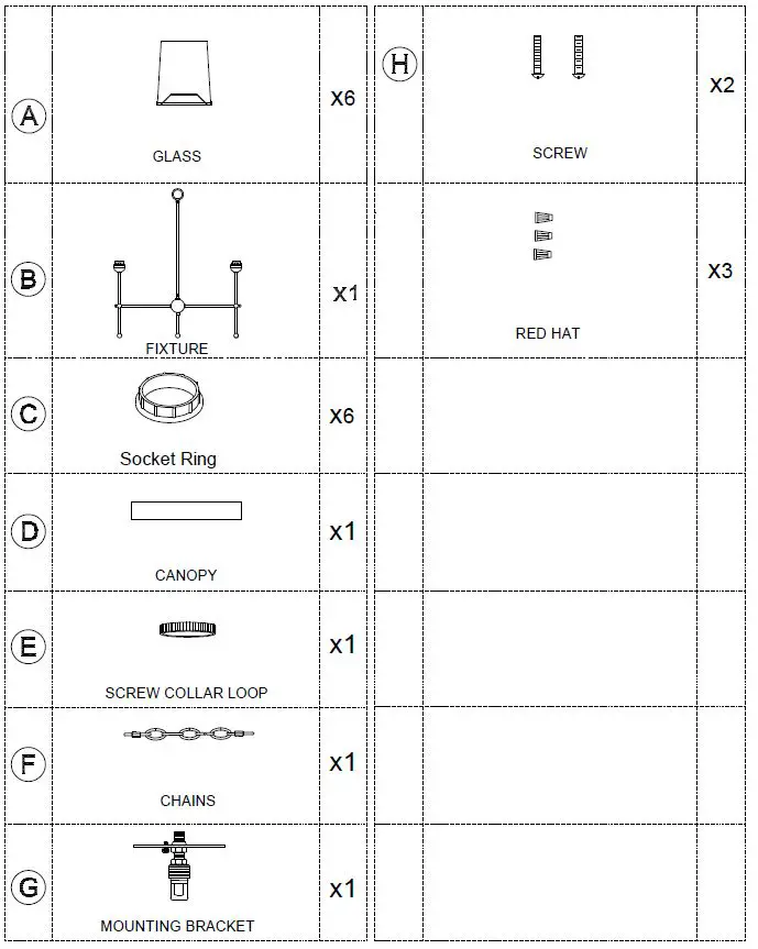 MAXIM LIGHTING-32366 Huntington-6 Light Chandelier-1