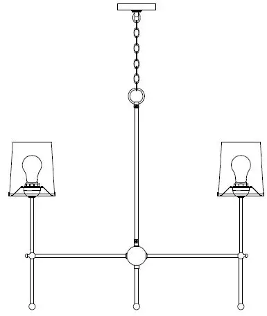 MAXIM LIGHTING-32366 Huntington-6 Light Chandelier