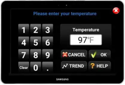 TaiDoc TD-1242BT Thermometer User Guide - A number will display on the device