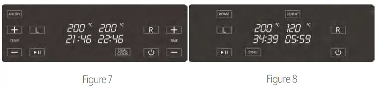 MON CHATEAU 1802 Dual Basket Air Fryer - CONTROL 2